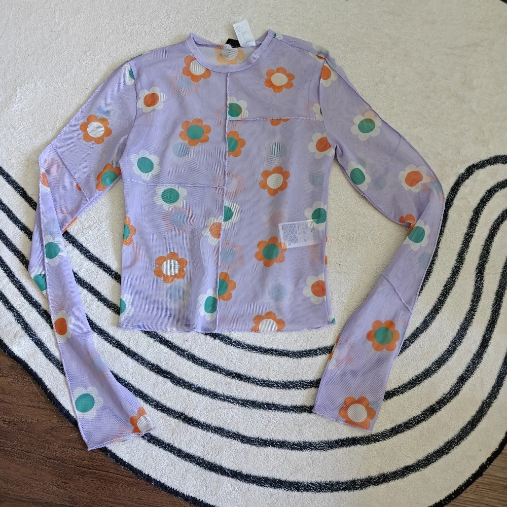 Lavender Sheer Top